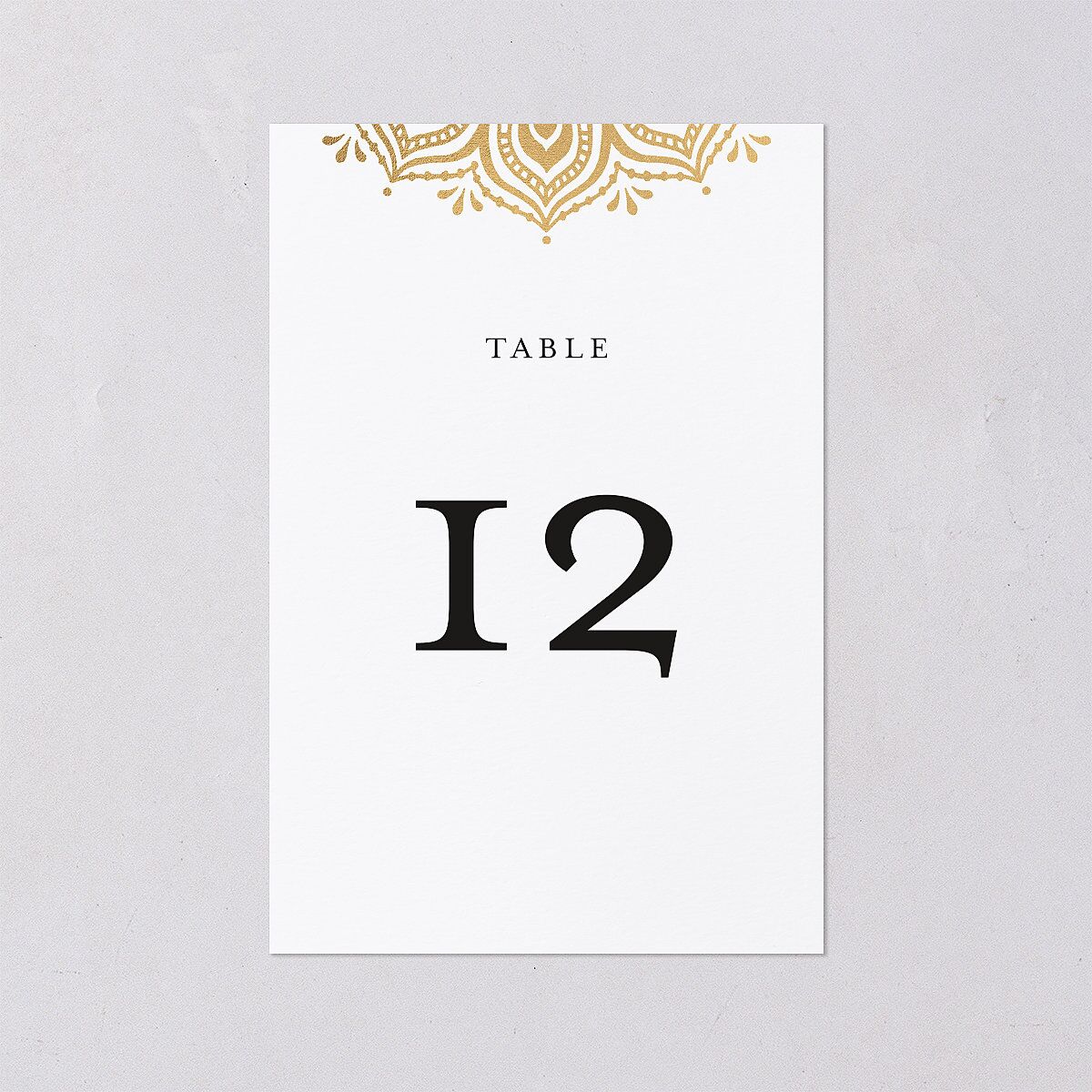 Gilded Adornment Table Numbers — view 1