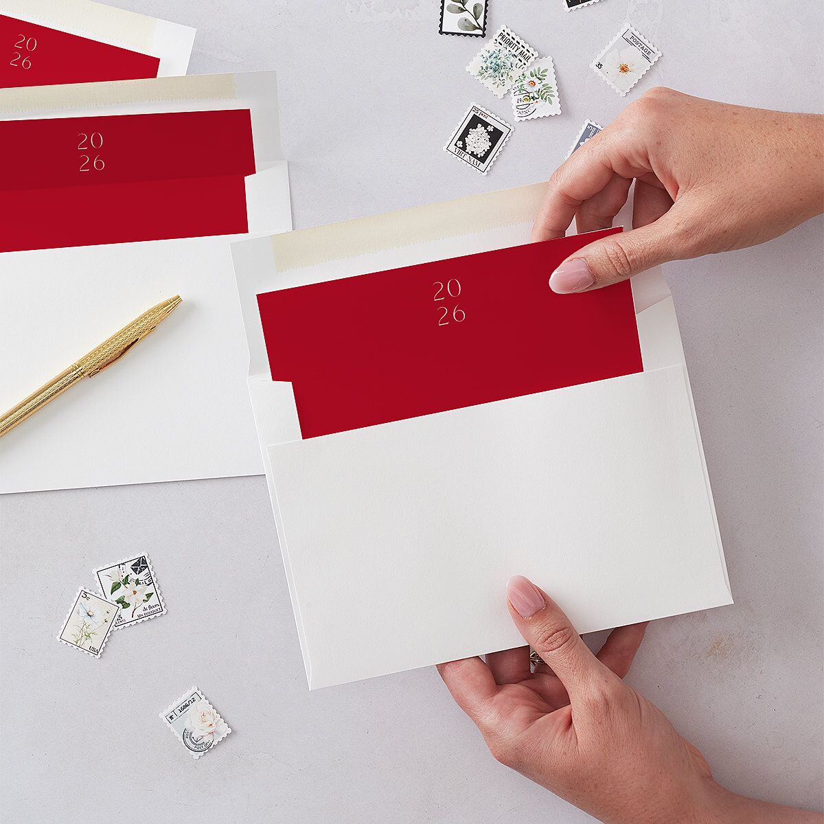 Lunar New Year Grid Envelope Liners — view 2