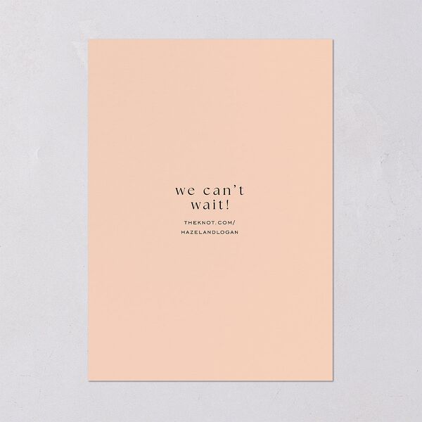 Desert Cactus Wedding Invitations Peach Fuzz Signature Blank No