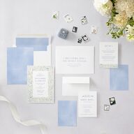 Cottage Wildflowers Wedding Invitations Maritime Signature Blank No