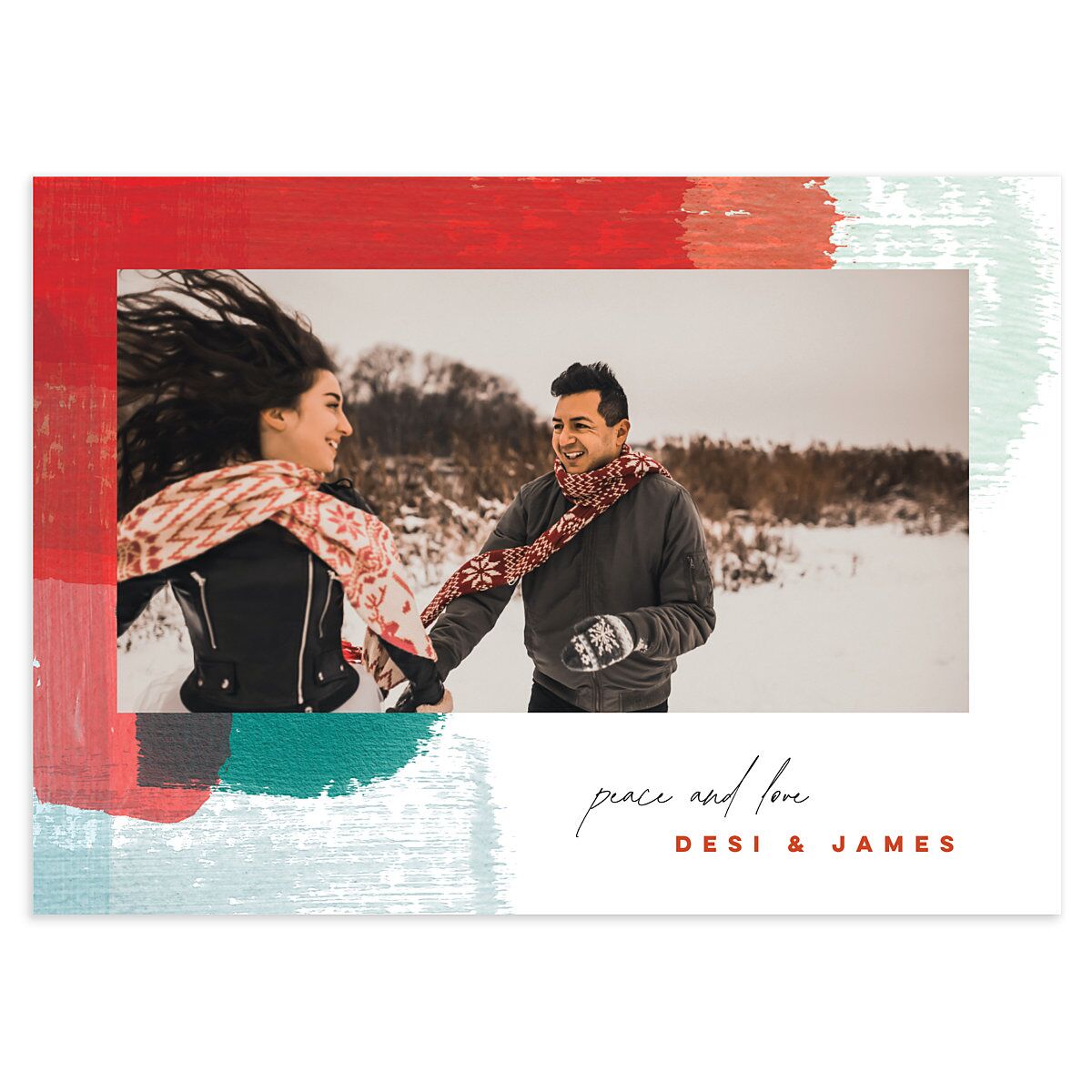 Brushstroke Holiday Holiday Cards