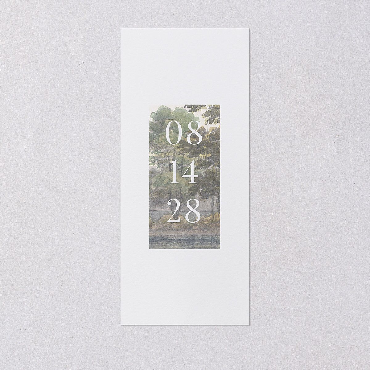 Vintage Landscape Menus Dark Green Signature