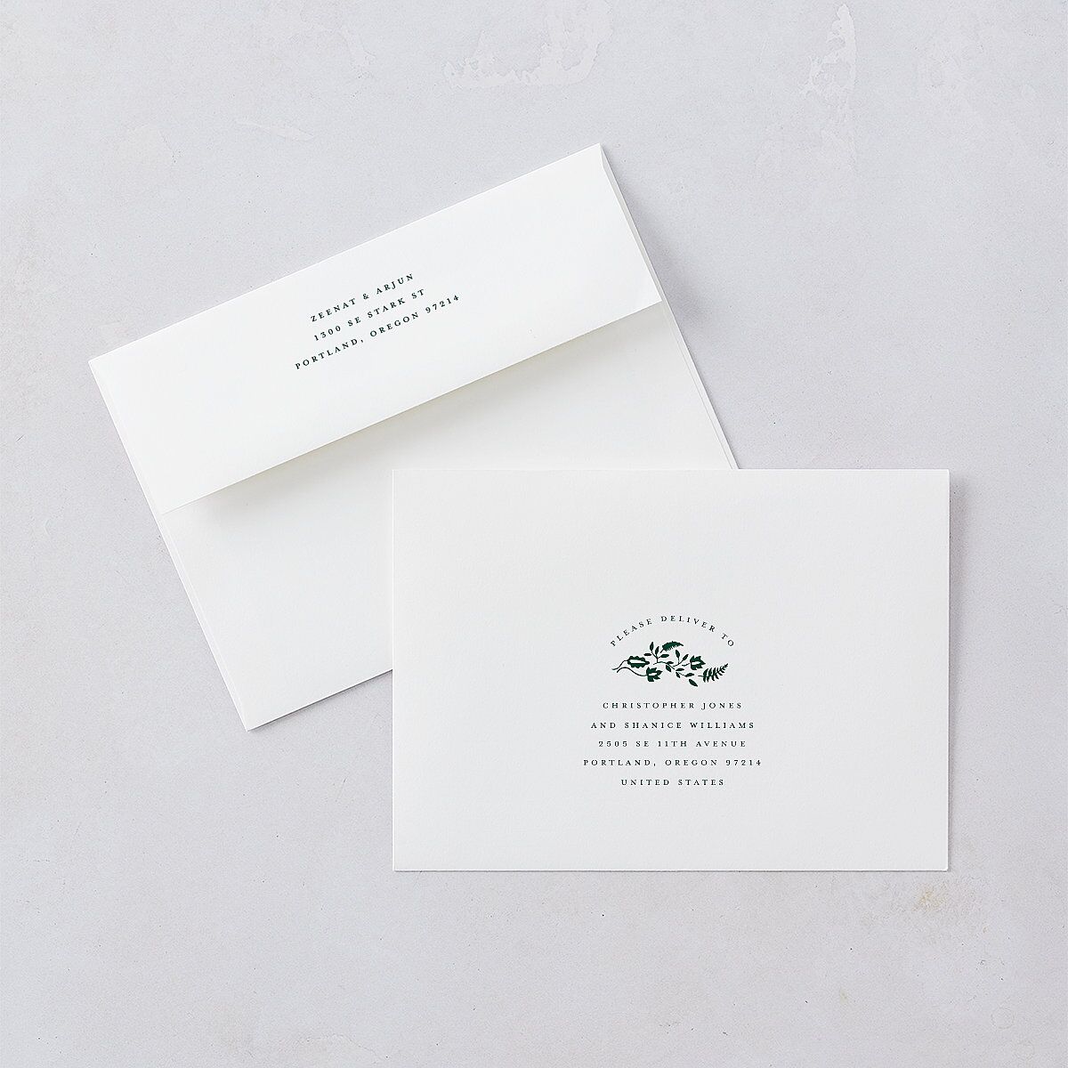 Rustic Kingdom Wedding Invitations Gold Dark Green Signature Blank No Standard