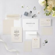 Together Wedding Invitations Gold Champagne Signature Blank No Standard