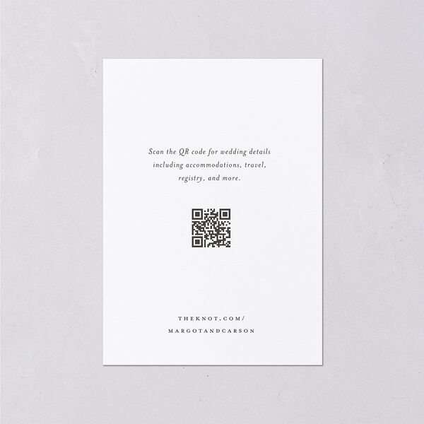 Southern Oak Tree Wedding Enclosure Cards Pure White Signature