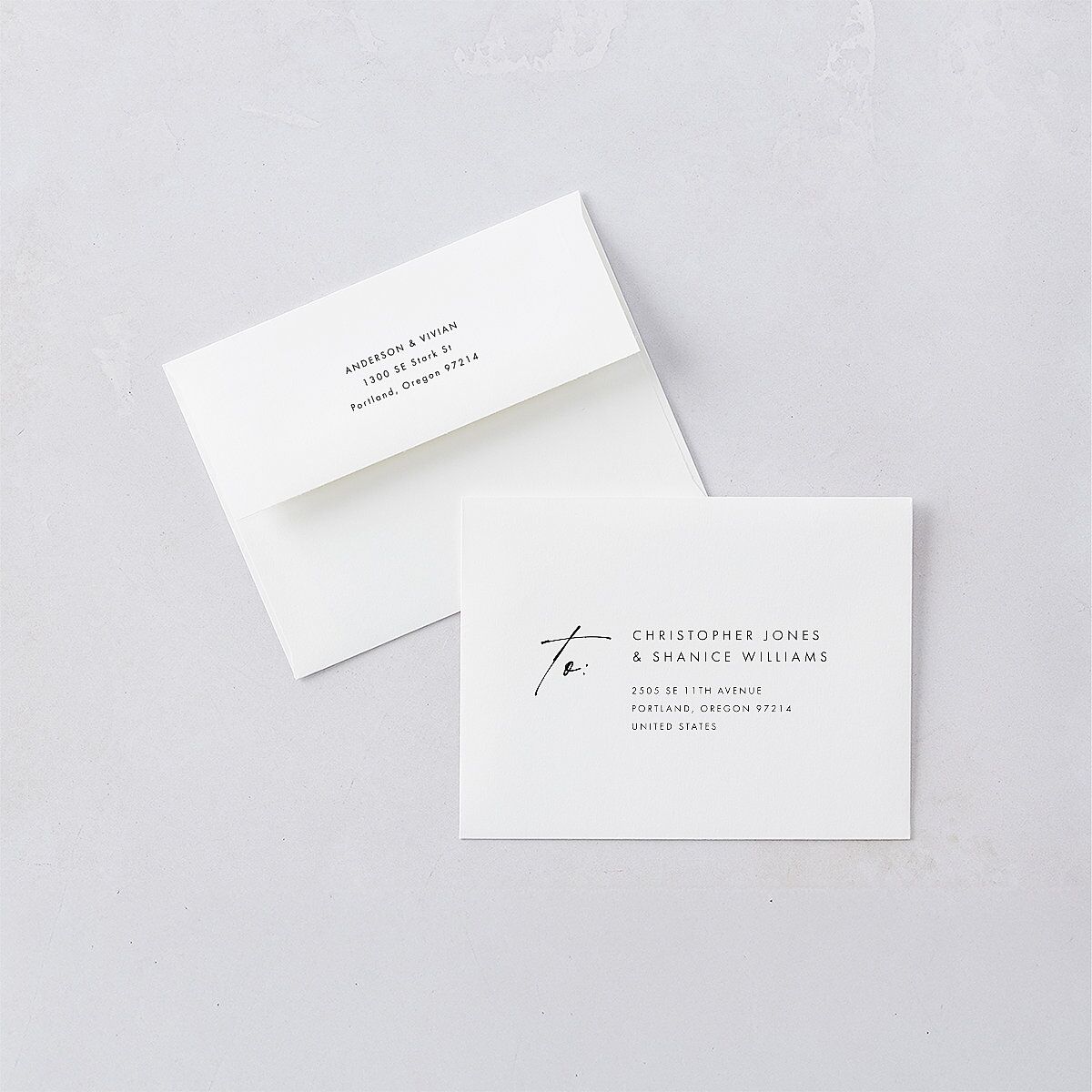 Simply Script Thank You Cards Pure White