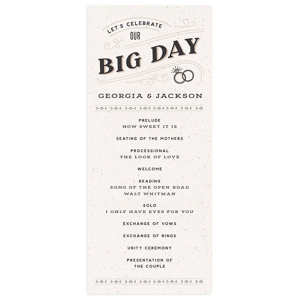 Western I Do BBQ Wedding Programs