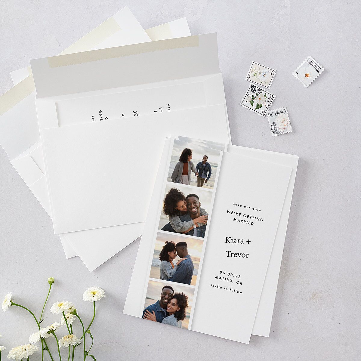 Modern Photobooth Save the Date Cards — view 5