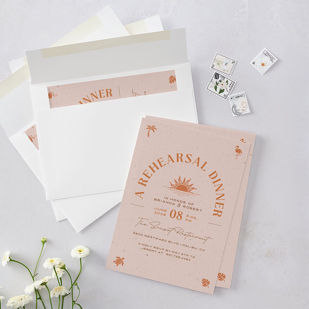 Beach Party Rehearsal Dinner Invitations — view 5