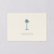 Palm Tree Icon Wedding Response Cards Tide Pool Signature Standard