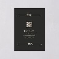 Steampunk Vintage Wedding Response Cards Charcoal Signature Standard