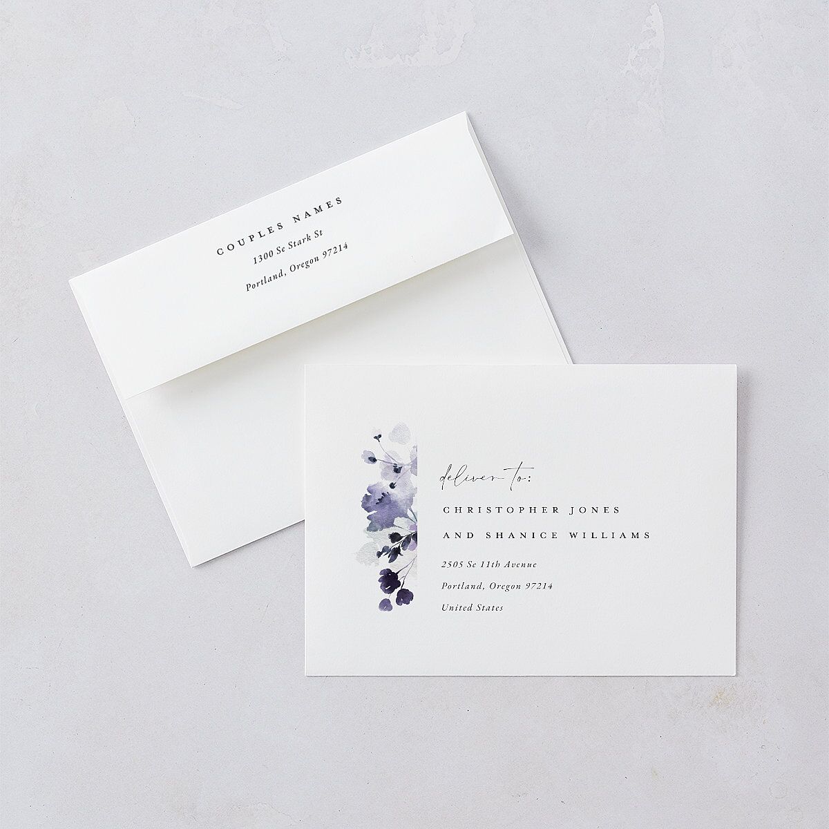 Ethereal Floral Save The Date Cards — view 7