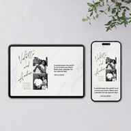 Signed Digital Save the Date Cards Licorice Dusty Blue Lets Celebrate Standard