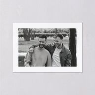 Minimal Arched Photo Wedding Response Cards Pure White Signature Standard