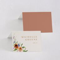 Wild Pansies Place Cards Rose Gold Signature