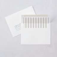 Bar Accent Wedding Invitations Gold Pure White Signature Blank No Standard