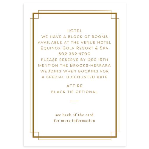 Luxe Monogram Wedding Enclosure Cards Umber Signature