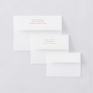 Fall Garland Bridal Shower Invitation Envelopes White Peony Both Recipient and Return Addresses Signature Standard