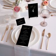 Just Love Table Numbers Gold Licorice Signature
