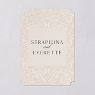 Elegant Damask Save The Date Cards Silver Champagne Signature smooth Blank No