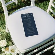 Elegant Lights Wedding Programs Moody Blue Signature