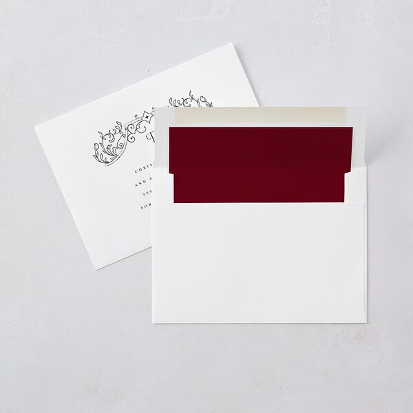 Gothic Gate Bridal Shower Invitations Licorice Signature Blank Standard