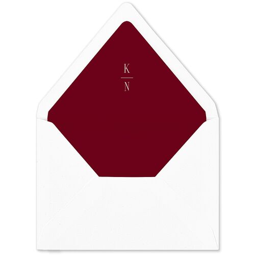 Cosmopolitan Euro Envelope Liners Deep Claret Luxe