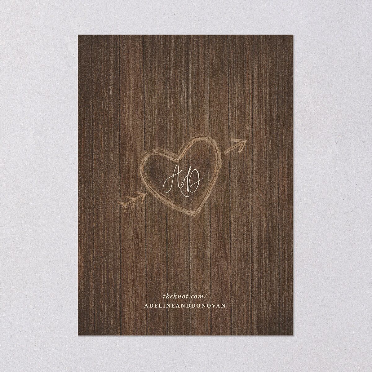 Farmhouse Lights Wedding Invitations Walnut Signature Blank No Standard
