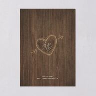 Farmhouse Lights Wedding Invitations Walnut Signature Blank No Standard