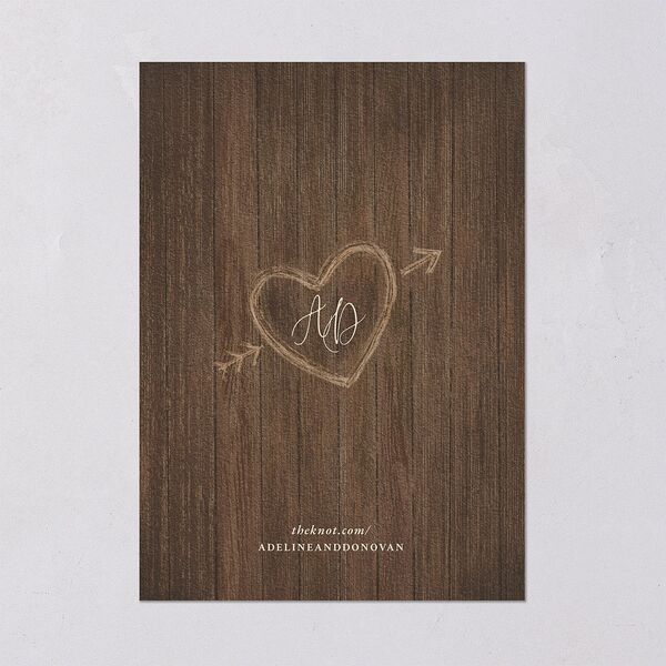 Farmhouse Lights Wedding Invitations Walnut Signature Blank No Standard