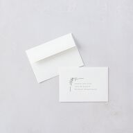 Monogram Leaves Wedding Response Cards Gold Eucalyptus Signature Standard