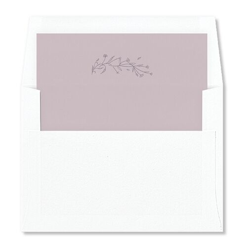Gilded Monogram Standard Envelope Liners Purple Haze Standard