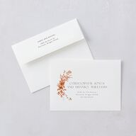 Harvest Crescent Rehearsal Dinner Invitations Champagne Signature Blank Standard