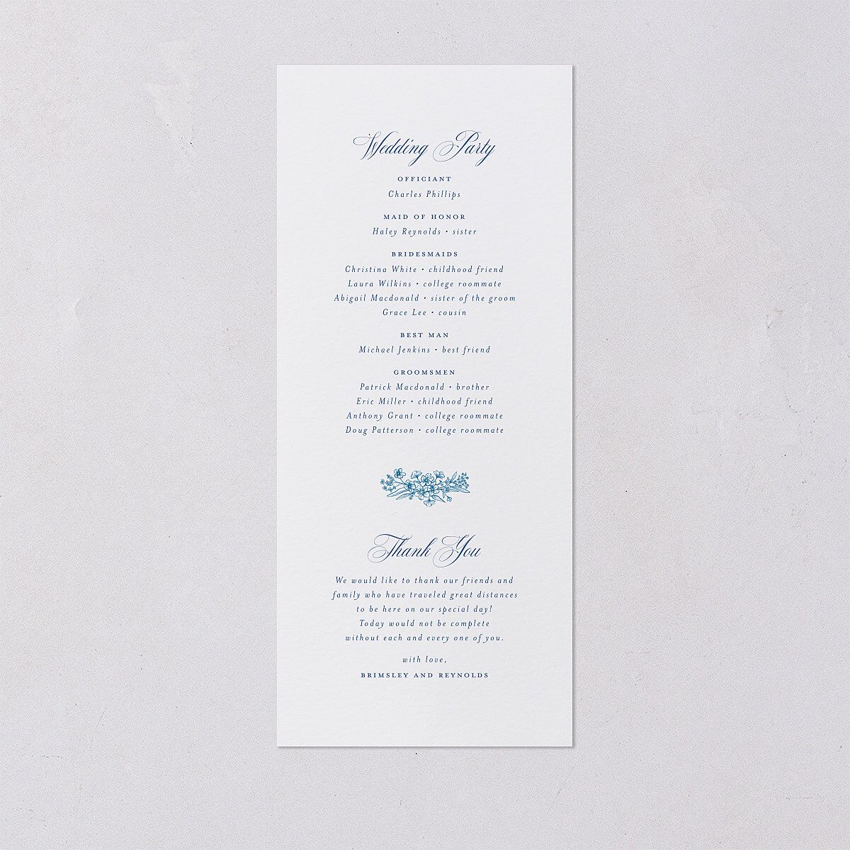 Elegant Antique Toile Frame Wedding Programs by Bridgerton — view 2