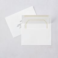 Eucalyptus Frame Foil Wedding Invitations Gold Pure White Signature Blank No Standard