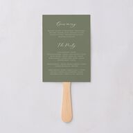 Eucalyptus Frame Fan Programs No Foil Pure White Signature Standard