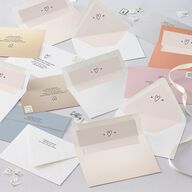 Elegant Heart Wedding Invitations Pure White Signature Blank No Standard
