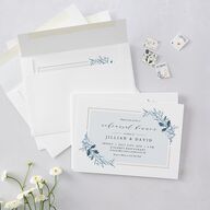 Classic Greenery Rehearsal Dinner Invitations Ocean Signature Blank Standard