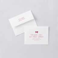 Warm Wishes Gallery Thank You Card Envelopes White Champagne Both Recipient and Return Addresses Signature Standard