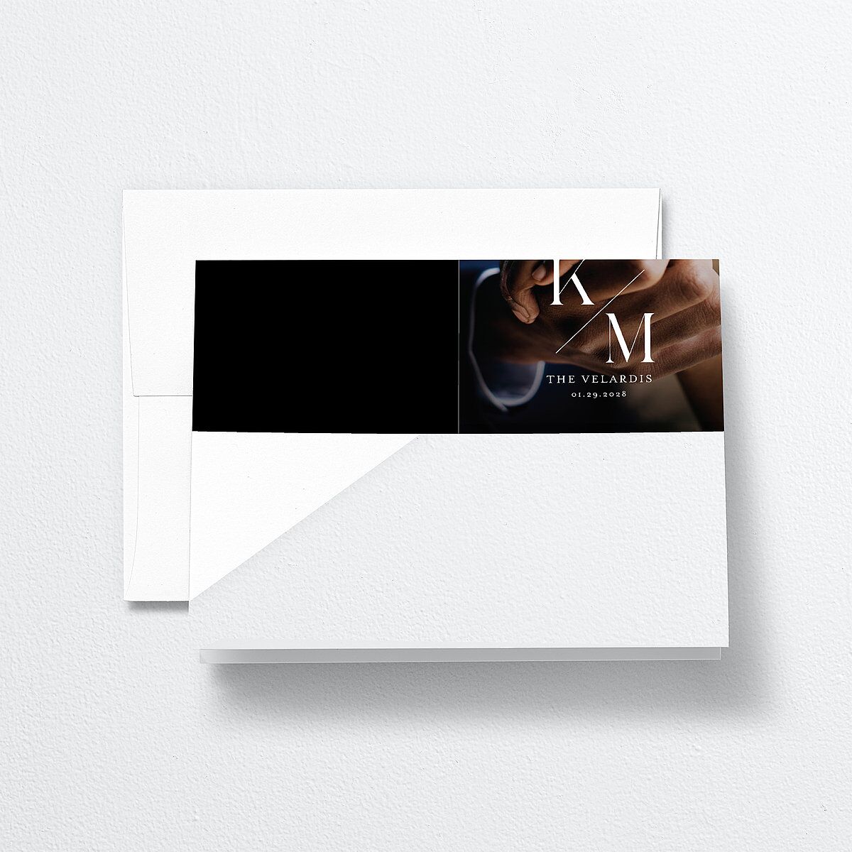 Monogram Slant Thank You Cards — view 1