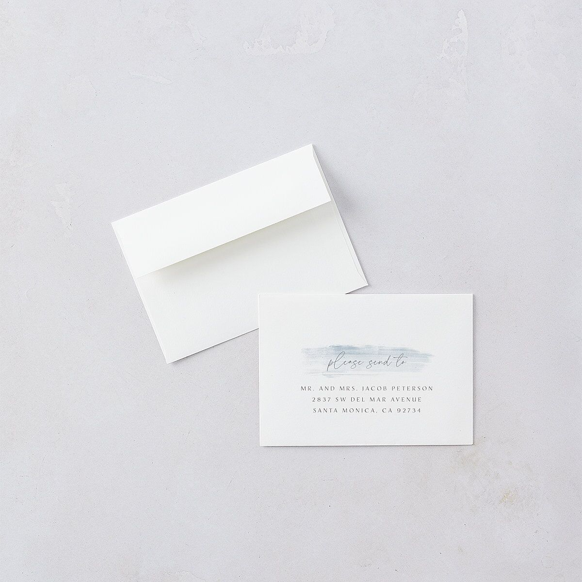 Minimal Brush Wedding Response Cards Slate Signature Standard