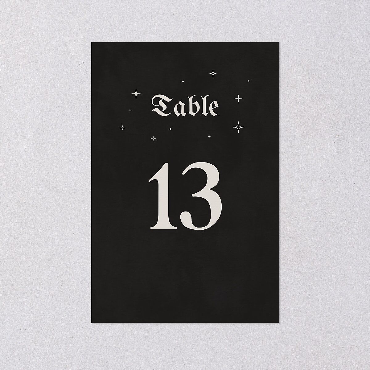 Moody Gothic Rose Table Numbers Midnight Signature