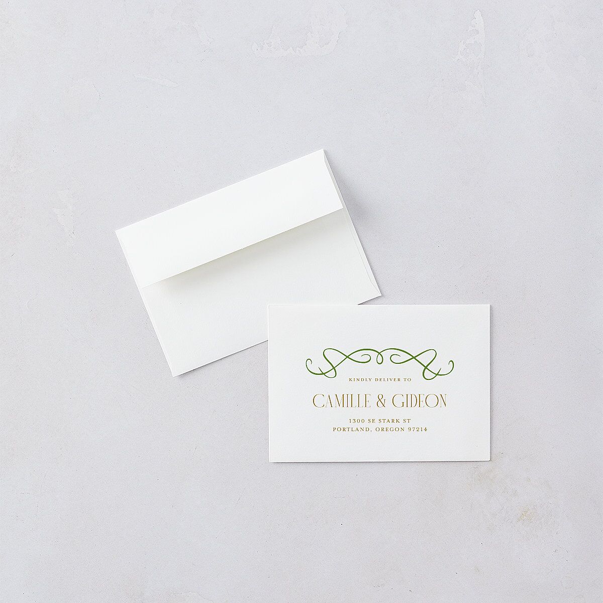 Art Nouveau Wisteria Wedding Response Cards Purple Petal Signature Standard