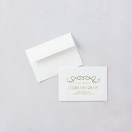 Art Nouveau Wisteria Wedding Response Cards Purple Petal Signature Standard