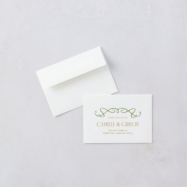 Art Nouveau Wisteria Wedding Response Cards Purple Petal Signature Standard