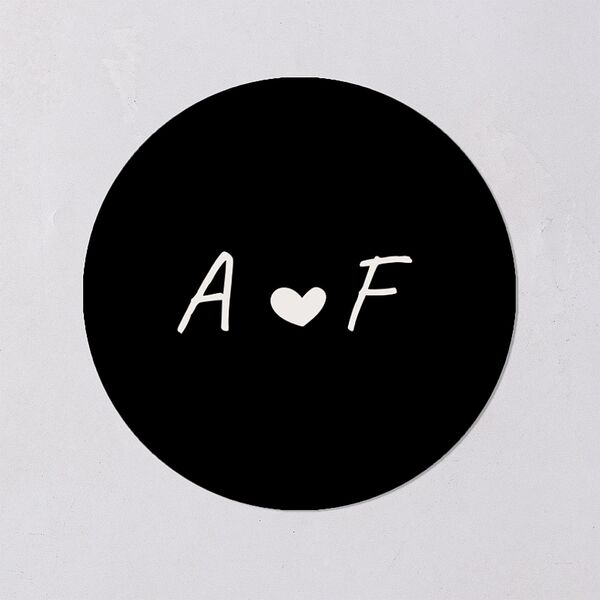 Customizable Couple Wedding Stickers Couple 1 Circle