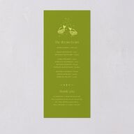 Til Death Do We Disco Wedding Programs Pear Signature