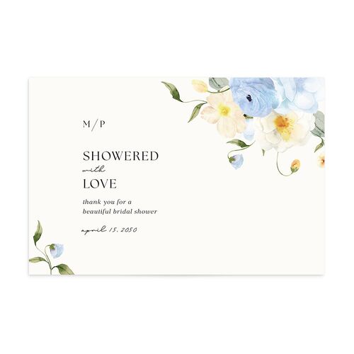 Pastel Garden Bridal Shower Thank You Postcards Stream