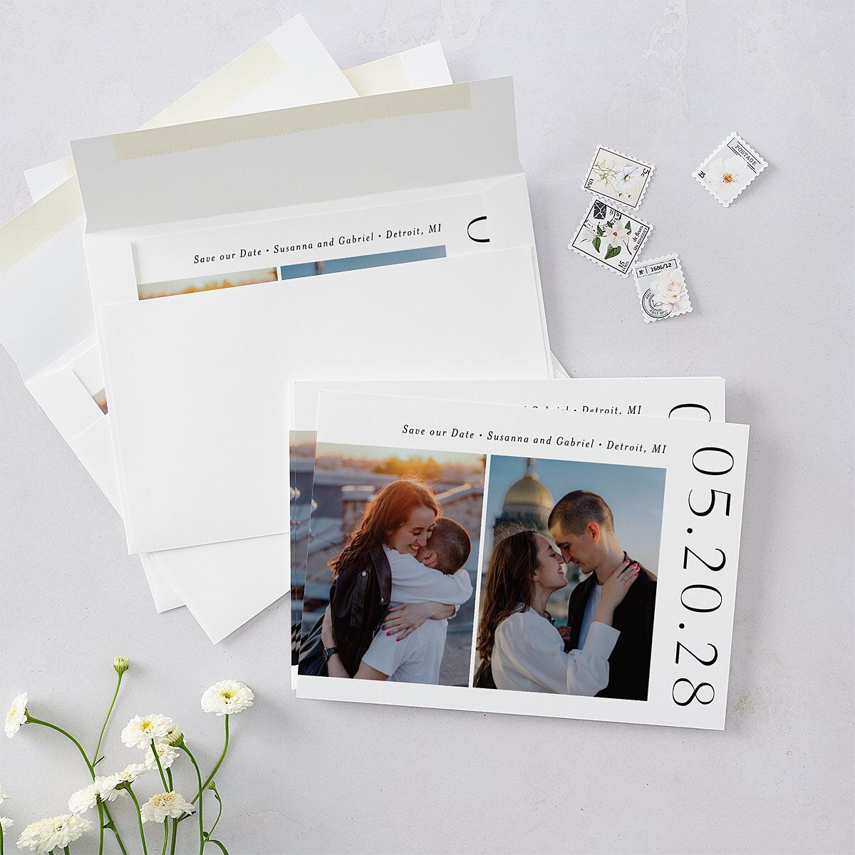 Timeless Love Save the Date Cards — view 5