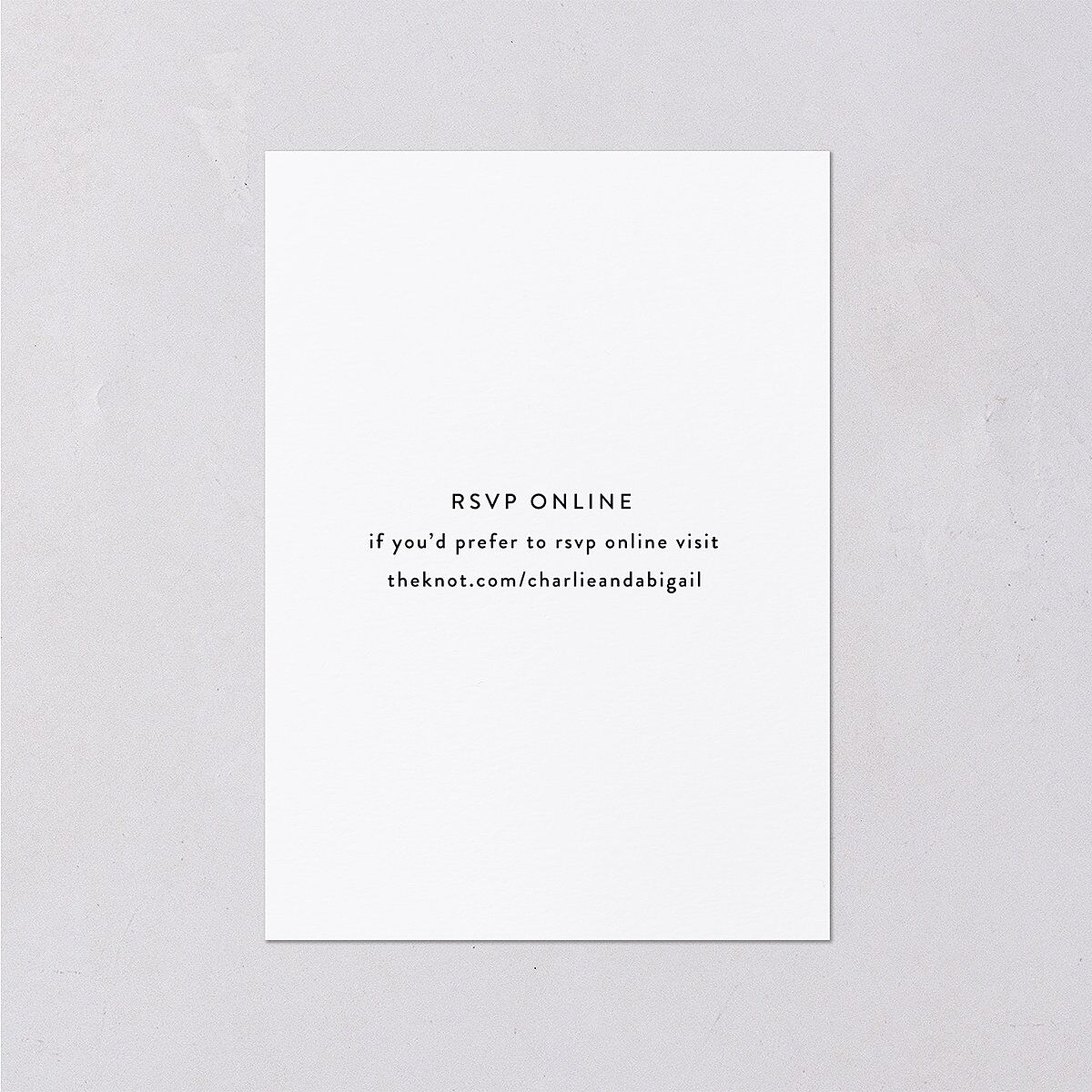 Modern Gallery Wedding Response Cards Pure White Signature Standard